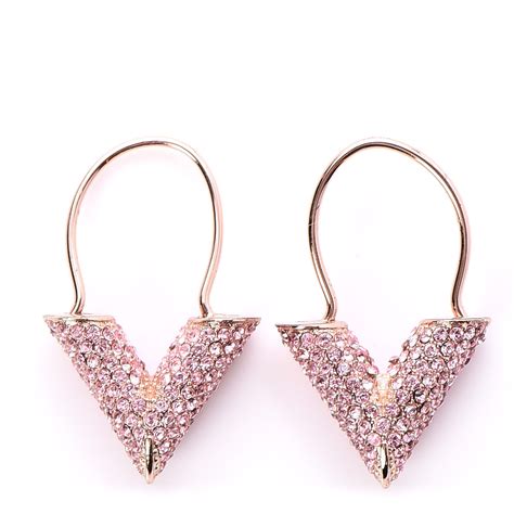 louis vuitton eheringe|Louis Vuitton pink gold earrings.